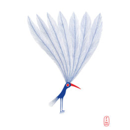 Poster oiseau plume